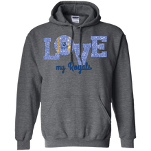 Load image into Gallery viewer, Glitter Love For Kansas City Royals Fans Hoodie Shirt