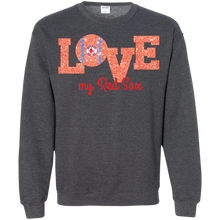 Load image into Gallery viewer, Glitter Love For Boston Red Sox Fans Sweatshirt