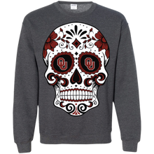 Load image into Gallery viewer, Oklahoma Sooners Sugar Skull Sweatshirt