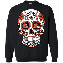 Load image into Gallery viewer, Cleveland Browns Sugar Skull Sweatshirt