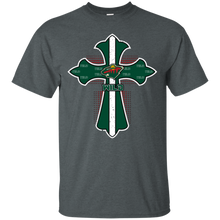 Load image into Gallery viewer, Cross Shirt For Jesus And Minnesota Wild Fans T - Shirt For Men