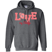 Load image into Gallery viewer, Glitter Love For Kansas City Chiefs Fans Hoodie Shirt