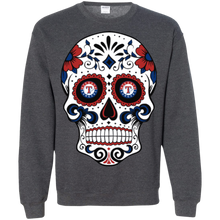 Load image into Gallery viewer, Texas Rangers Sugar Skull Sweatshirt