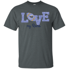 Load image into Gallery viewer, Glitter Love For Los Angeles Rams Fans T - Shirt For Men