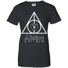 Load image into Gallery viewer, Deathly Hallows For Oakland Raiders And Harry Potter Fans T-Shirt For Women