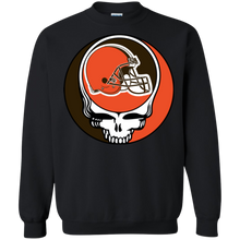 Load image into Gallery viewer, Cleveland Browns Footballl Grateful Dead Steal Your Face Sweatshirt