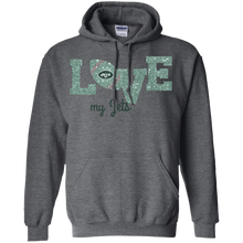 Load image into Gallery viewer, Glitter Love For New York Jets Fans Hoodie Shirt