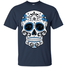 Load image into Gallery viewer, Carolina Panthers Sugar Skull T - Shirt For Men