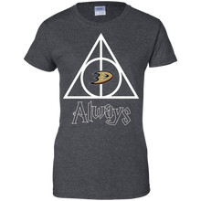 Load image into Gallery viewer, Deathly Hallows For Anaheim Ducks And Harry Potter Fans T-Shirt For Women