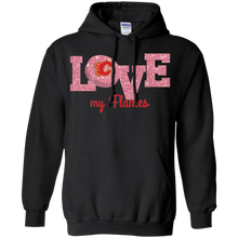 Load image into Gallery viewer, Glitter Love For Calgary Flames Fans Hoodie Shirt