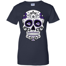 Load image into Gallery viewer, Abilene Christian Wildcats Sugar Skull T-Shirt For Women