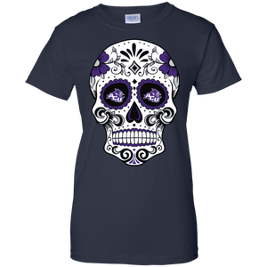 Abilene Christian Wildcats Sugar Skull T-Shirt For Women