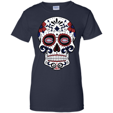 Load image into Gallery viewer, Montréal Canadiens Sugar Skull T-Shirt For Women