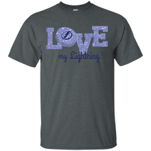Load image into Gallery viewer, Glitter Love For Tampa Bay Lightning Fans T - Shirt For Men