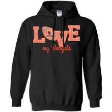 Load image into Gallery viewer, Glitter Love For Cincinnati Bengals Fans Hoodie Shirt