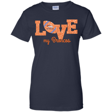 Load image into Gallery viewer, Glitter Love For Denver Broncos Fans T-Shirt For Women