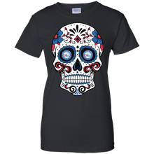 Load image into Gallery viewer, Philadelphia 76ers Sugar Skull T-Shirt For Women