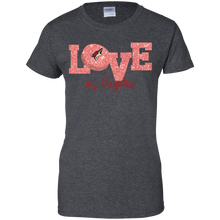 Load image into Gallery viewer, Glitter Love For Arizona Coyotes Fans T-Shirt For Women
