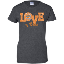 Load image into Gallery viewer, Glitter Love For New York Knicks Fans T-Shirt For Women