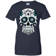 Load image into Gallery viewer, Seattle Mariners Sugar Skull T-Shirt For Women