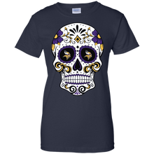 Load image into Gallery viewer, Minnesota Vikings Sugar Skull T-Shirt For Women