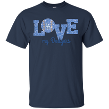 Load image into Gallery viewer, Glitter Love For Los Angeles Dodgers Fans T - Shirt For Men