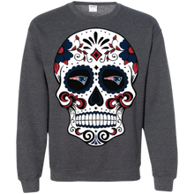 Load image into Gallery viewer, New England Patriots Sugar Skull Sweatshirt