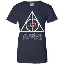 Load image into Gallery viewer, Deathly Hallows For Carolina Hurricanes And Harry Potter Fans T-Shirt For Women