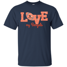 Load image into Gallery viewer, Glitter Love For Cincinnati Bengals Fans T - Shirt For Men