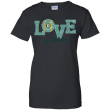 Load image into Gallery viewer, Glitter Love For Oakland Athletics Fans T-Shirt For Women