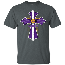 Load image into Gallery viewer, Cross Shirt For Jesus And Los Angeles Lakers Fans T - Shirt For Men