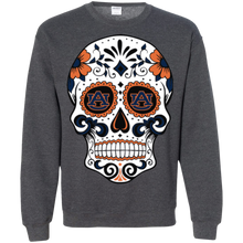 Load image into Gallery viewer, Auburn Tigers Sugar Skull Sweatshirt