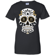 Load image into Gallery viewer, Vegas Golden Knights Sugar Skull T-Shirt For Women