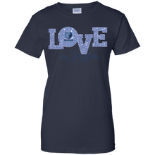 Load image into Gallery viewer, Glitter Love For Memphis Grizzlies Fans T-Shirt For Women