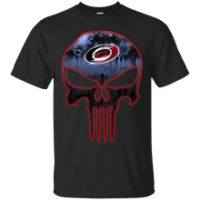 Load image into Gallery viewer, Carolina Hurricanes Hockey The Punisher Skull T - Shirt For Men