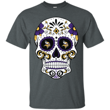 Load image into Gallery viewer, Minnesota Vikings Sugar Skull T - Shirt For Men