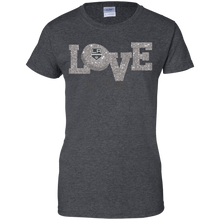 Load image into Gallery viewer, Glitter Love For Los Angeles Kings Fans T-Shirt For Women