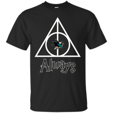 Load image into Gallery viewer, Deathly Hallows For San Jose Sharks And Harry Potter Fans T - Shirt For Men