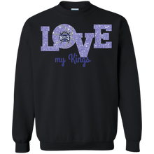 Load image into Gallery viewer, Glitter Love For Sacramento Kings Fans Sweatshirt