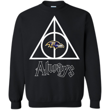 Load image into Gallery viewer, Deathly Hallows For Baltimore Ravens And Harry Potter Fans Sweatshirt
