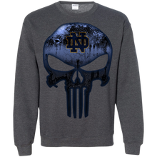 Load image into Gallery viewer, Notre Dame Fighting Irish Football The Punisher Skull Sweatshirt