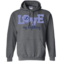 Load image into Gallery viewer, Glitter Love For Tampa Bay Lightning Fans Hoodie Shirt