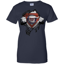 Load image into Gallery viewer, Shirt For Washington Nationals And Superman Fans T-Shirt For Women