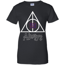 Load image into Gallery viewer, Deathly Hallows For New York Giants And Harry Potter Fans T-Shirt For Women