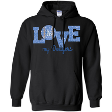 Load image into Gallery viewer, Glitter Love For Los Angeles Dodgers Fans Hoodie Shirt
