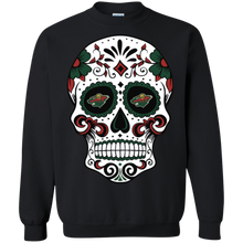 Load image into Gallery viewer, Minnesota Wild Sugar Skull Sweatshirt