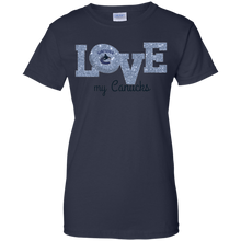 Load image into Gallery viewer, Glitter Love For Vancouver Canucks Fans T-Shirt For Women