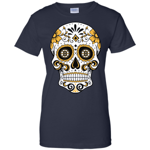 Boston Bruins Sugar Skull T-Shirt For Women