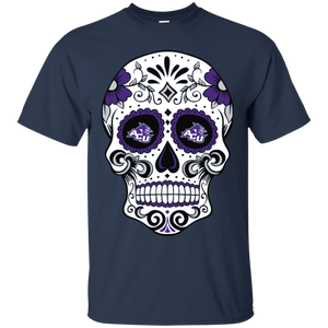 Abilene Christian Wildcats Sugar Skull T - Shirt For Men