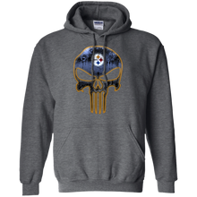 Load image into Gallery viewer, Pittsburgh Steelers Football The Punisher Skull Hoodie Shirt